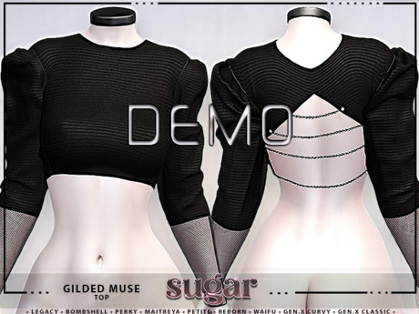 sugar Gilded Muse Top Demo Ad.